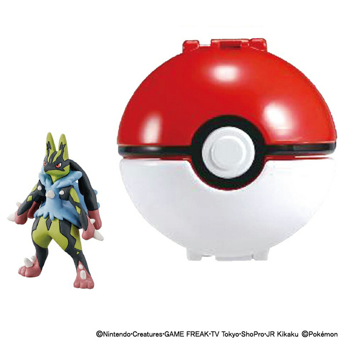 ポケットモンスター　モンコレ ポケデルゼ 黄色いメガルカリオ（モンスターボール）画像