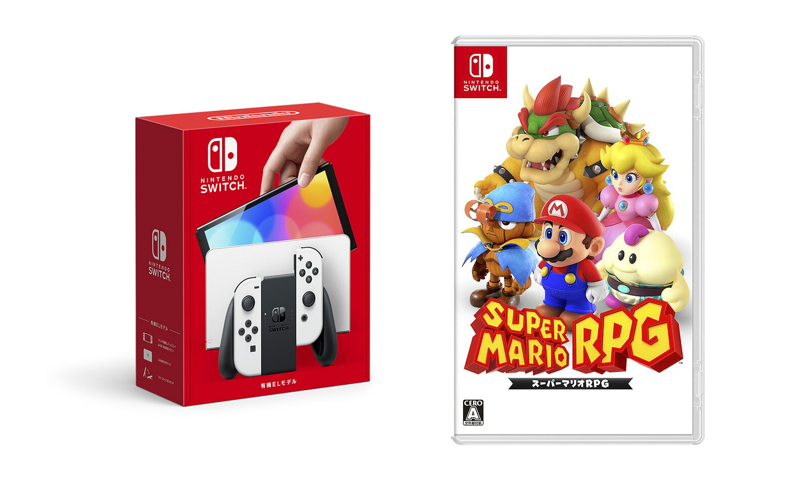 【セット商品】NintendoSwitch（有機ELモデル）Joy-Con(L)/(R)ホワイト＋スーパーマリオRPG