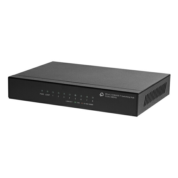 PLANEX スイッチングハブ5ポート2.5GBASE-T FX2G-05EM③ 5ポート 2.5GBASE-T スイッチングハブ｜FX2G-05EM