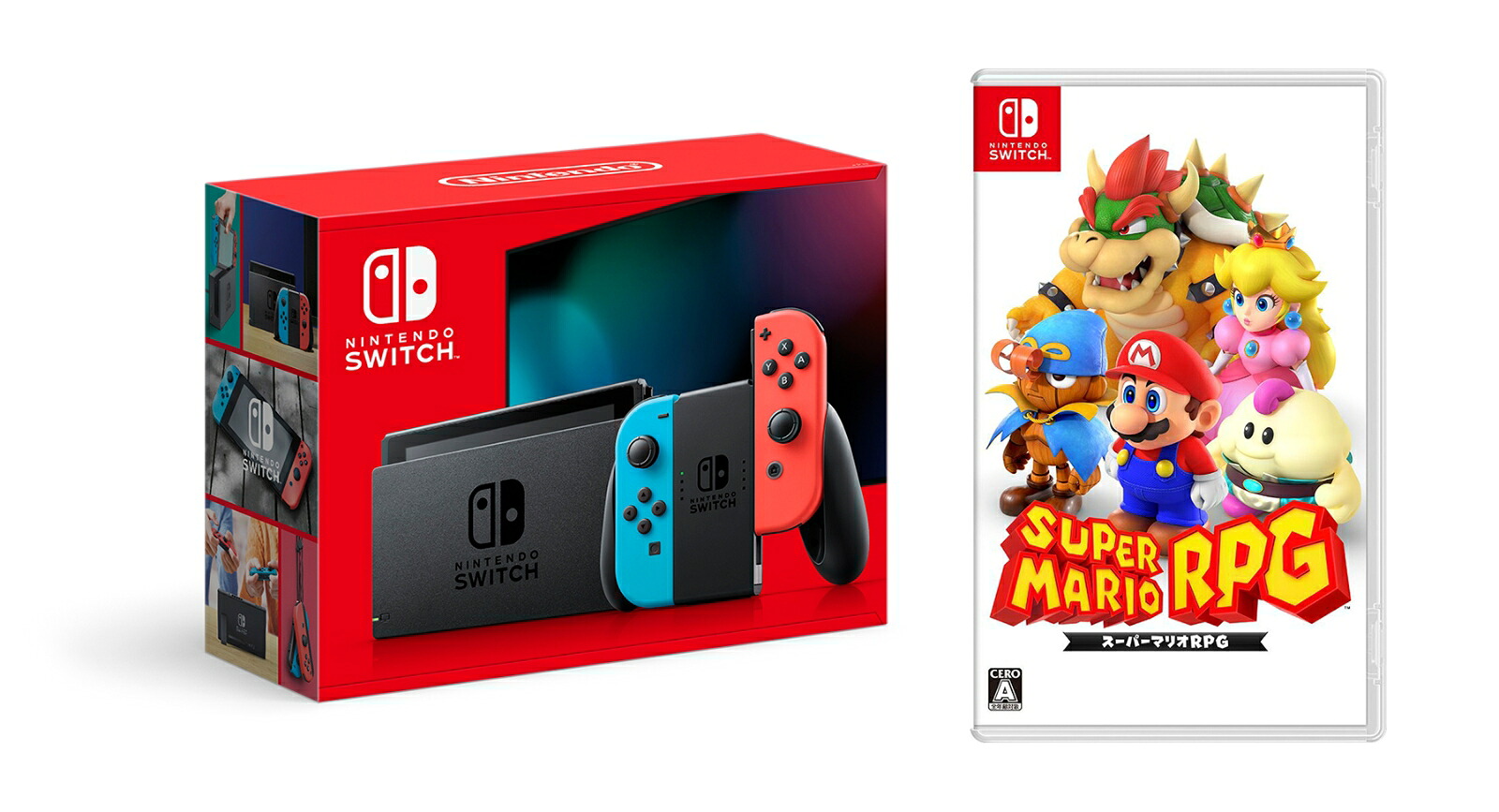 【セット商品】NintendoSwitchJoy-Con(L)ネオンブルー/(R)ネオンレッド＋スーパーマリオRPG