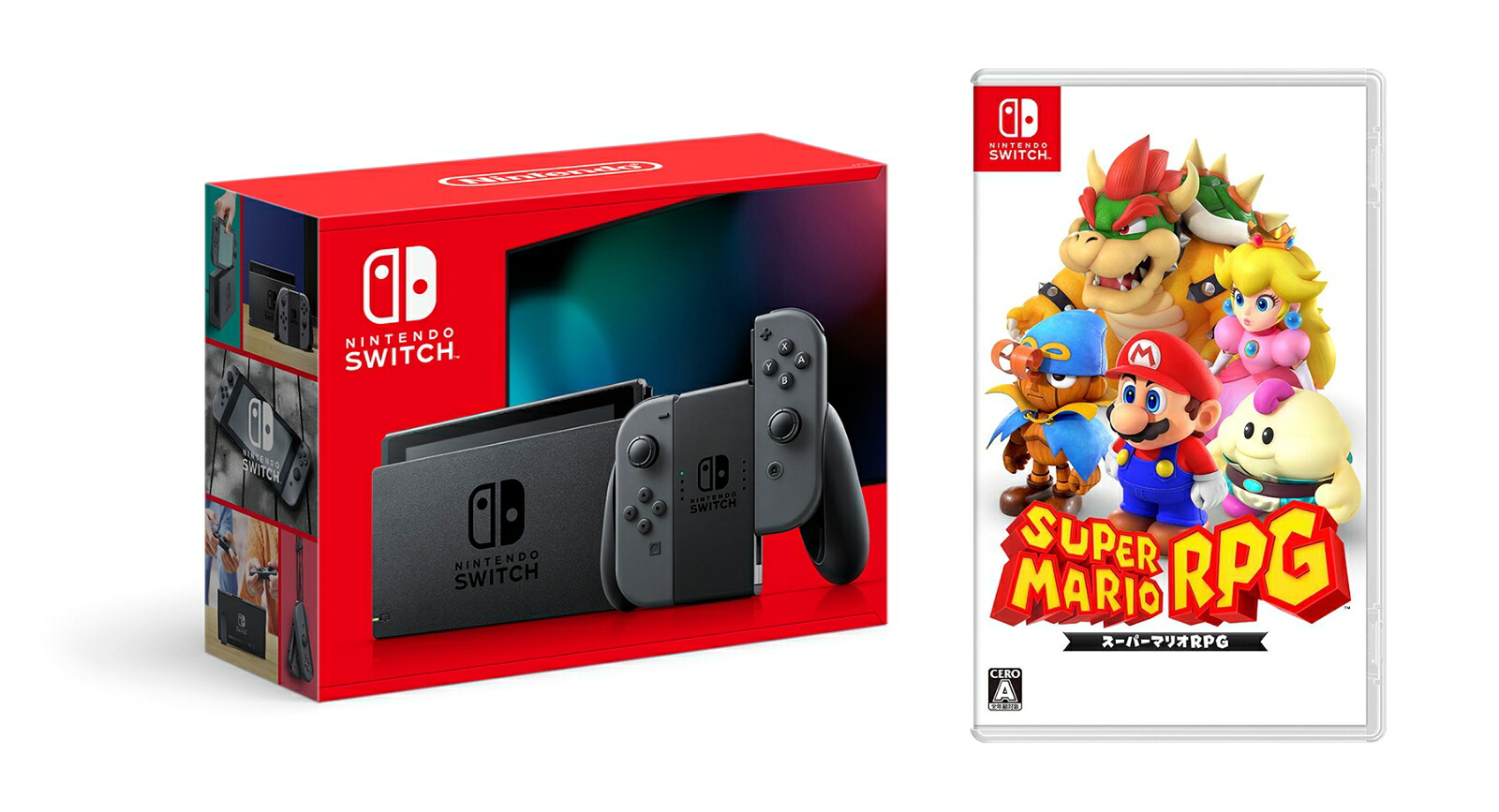 【セット商品】NintendoSwitchJoy-Con(L)/(R)グレー＋スーパーマリオRPG