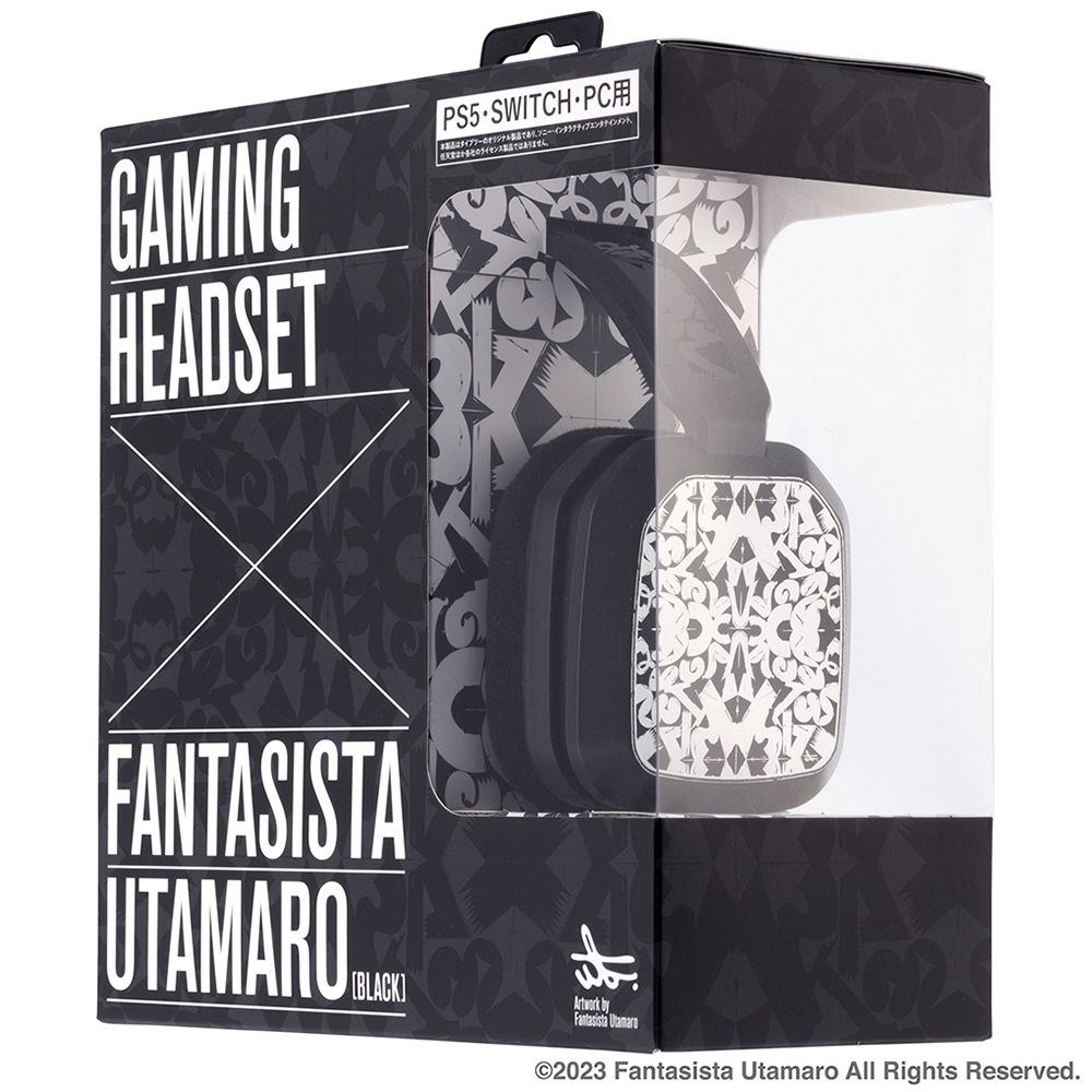 GAMING HEADSET × FANTASISTA UTAMARO BLACK画像