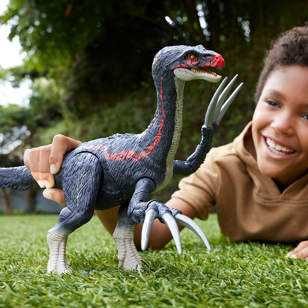 マテルジュラシックワールド(JURASSICWORLD)バトルアクション！テリジノサウルス子供向けフィギュア恐竜おもちゃ全長:約42cm4歳からグリーンJCG16