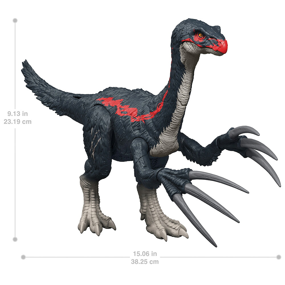 マテルジュラシックワールド(JURASSICWORLD)バトルアクション！テリジノサウルス子供向けフィギュア恐竜おもちゃ全長:約42cm4歳からグリーンJCG16
