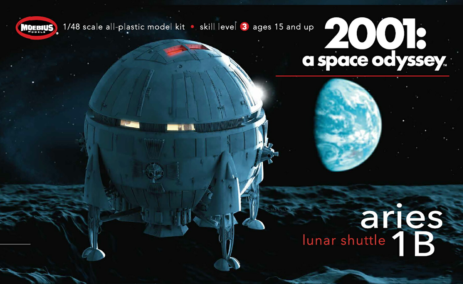 『2001年宇宙の旅』 1/48 アリエス号 【MOE2001-7】 (プラスチックモデルキット)画像