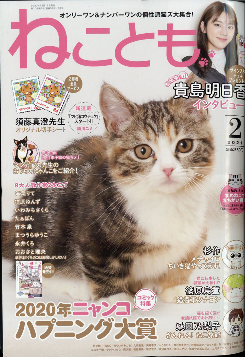 楽天ブックス ねことも 21年 02月号 雑誌 大都社 雑誌