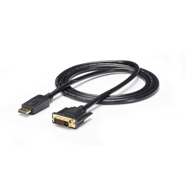 楽天ブックス Displayport Dvi変換ケーブル 1 8m ディスプレイポート オス Dvi D 25ピン オス Dp Dviケーブル 19x10 ブラック Startech Com Pcソフト 周辺機器