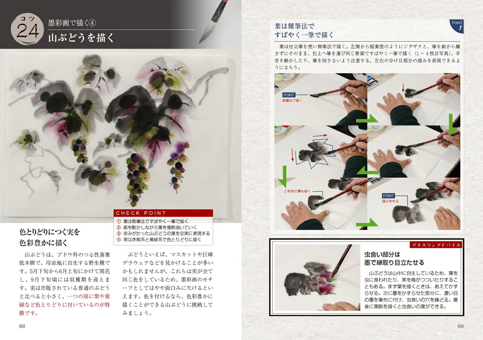 水墨画表現を磨く50のコツ新版基本から特殊技法まで[鈴木昇岳]