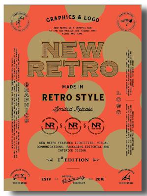 楽天ブックス new retro graphic logo with retro design victionary