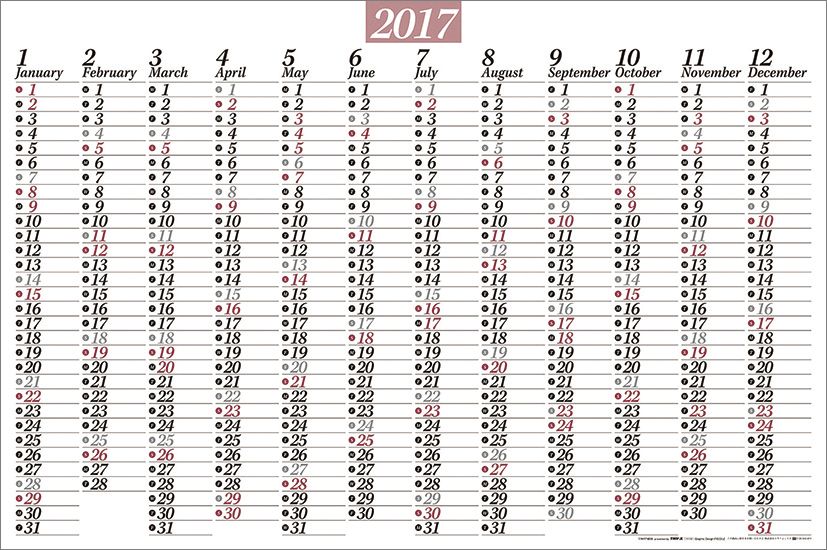 楽天ブックス 超シンプルスケジュール ヨコ型 17年 カレンダー 本