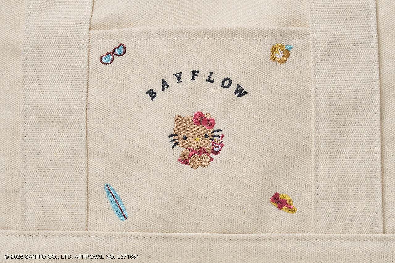 BAYFLOW×HELLOKITTY刺繍ロゴトートバッグBOOK