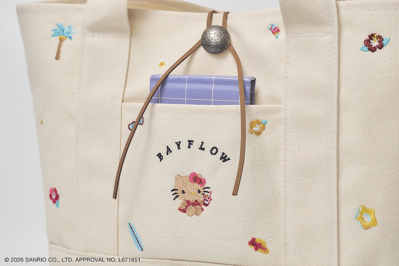 BAYFLOW×HELLOKITTY刺繍ロゴトートバッグBOOK