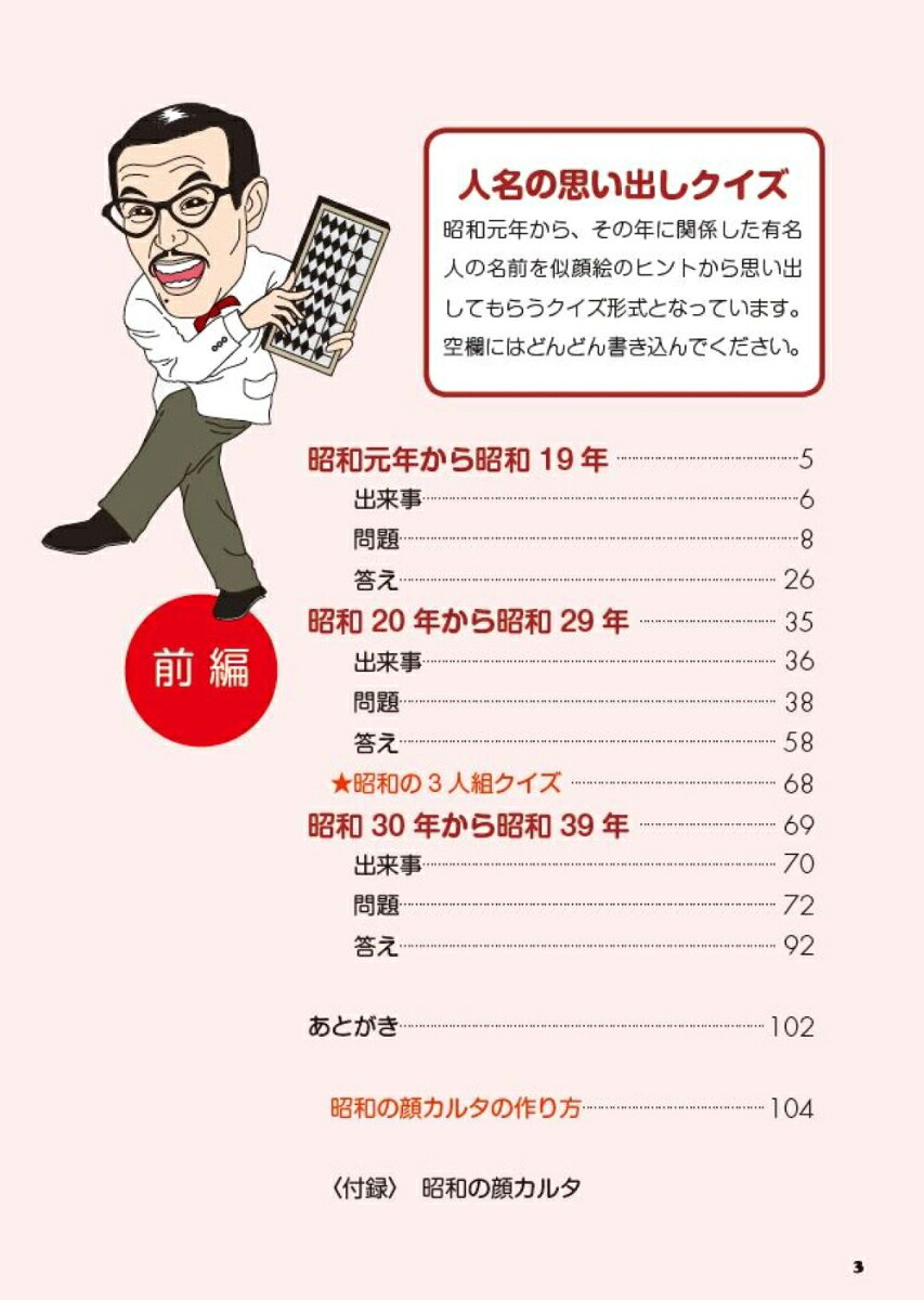 思い出しクイズ昭和の顔前編1927年～1964年[本間康司]