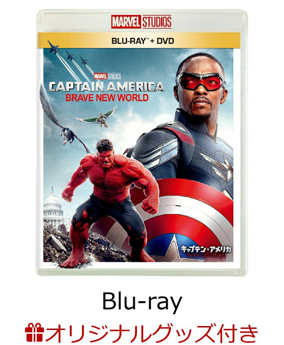 【楽天ブックス限定配送パック】【楽天ブックス限定グッズ】キャプテン・アメリカ：ブレイブ・ニュー・ワールド ブルーレイ+DVD セット【Blu-ray】(110cm×110cmビッグサイズ布ポスター(キャプテン・アメリカ&ファルコン))画像