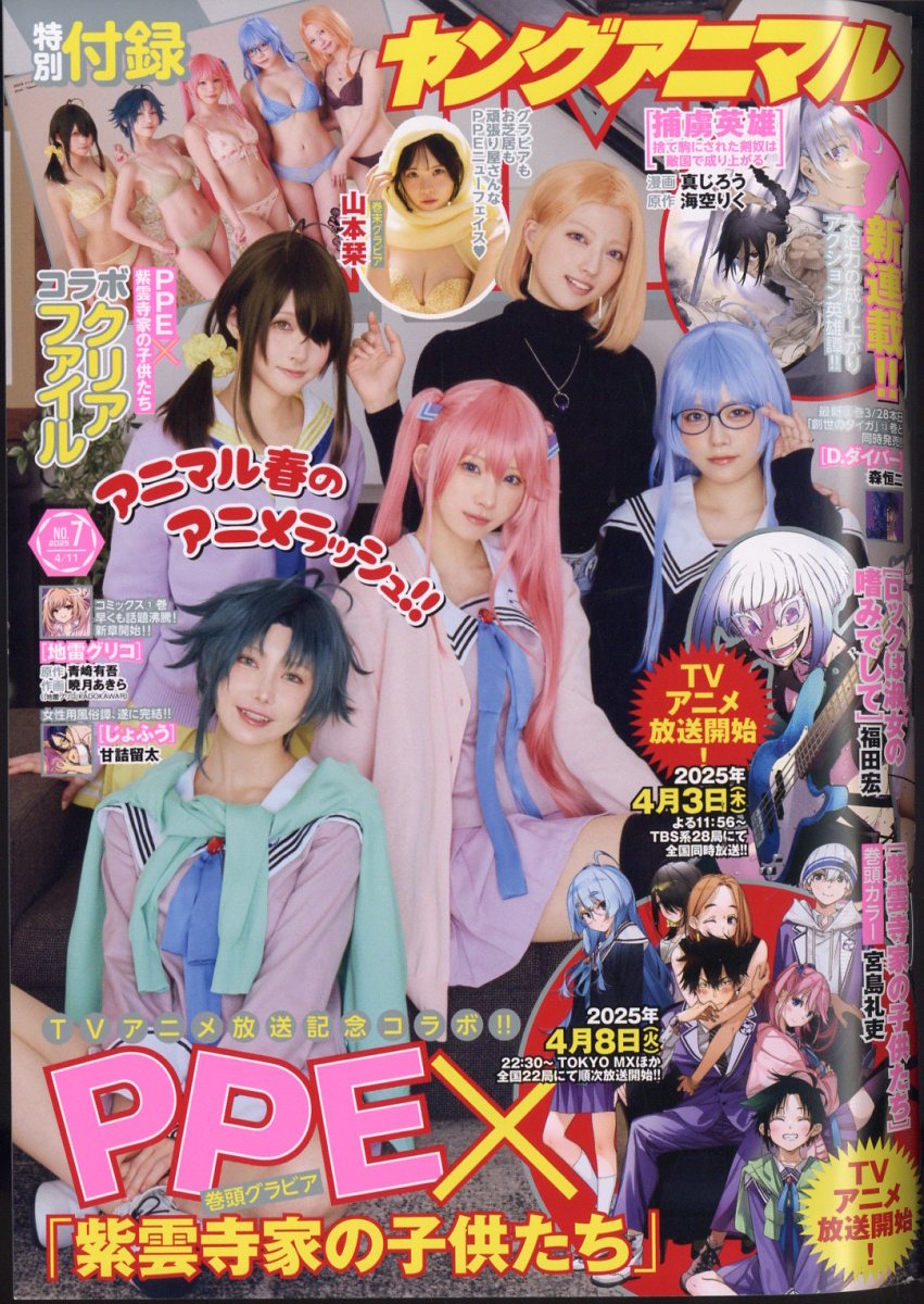 ヤングアニマル 楽天ブックス: ヤングアニマル 2025年 4/11号 [雑誌] - 白泉社 - 4910283020458 : 雑誌