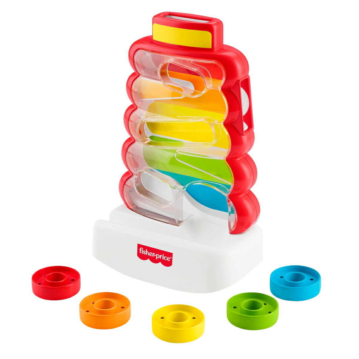フィッシャープライス(fisherprice)ゆらりんタワーコインスロット赤ちゃん・幼児のおもちゃ知育アクティビティ玩具9ヵ月からカラフルJLB81