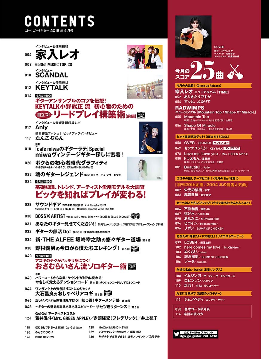 Go!Go!GUITAR2018年4月号