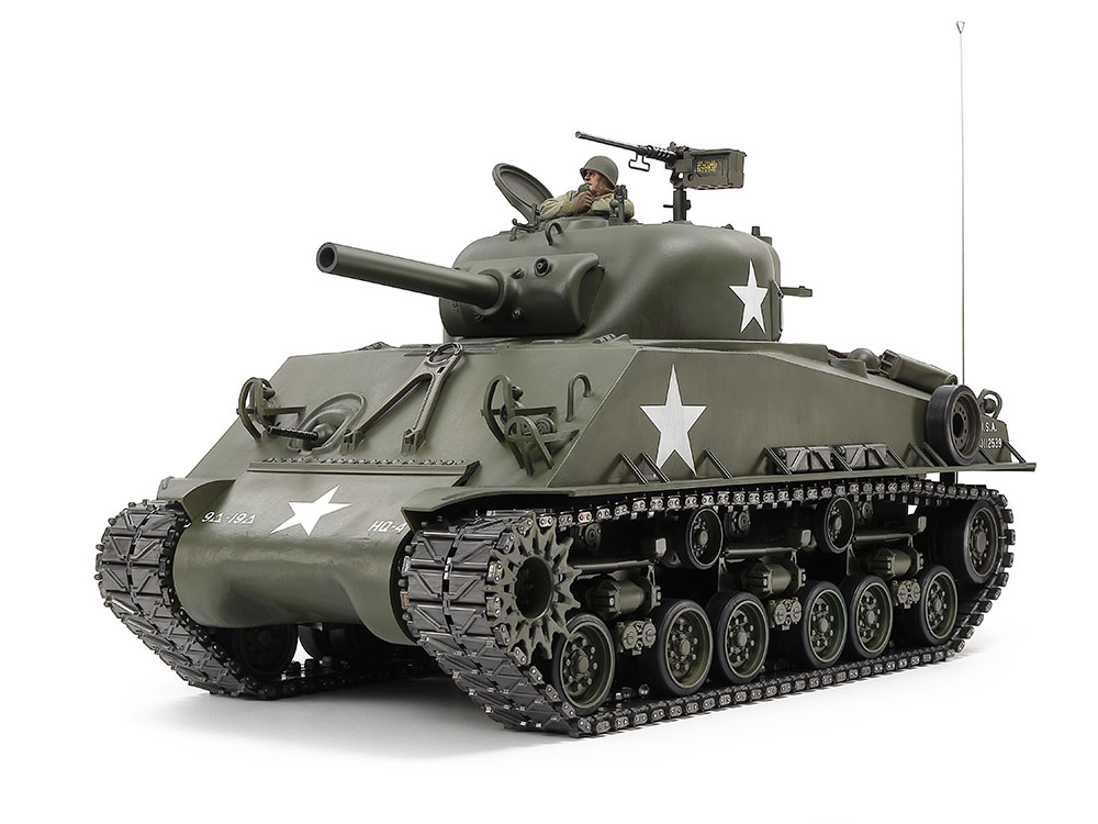 1/16RCタンクシリーズ 1/16RCタンク M4シャーマン (105mm 榴弾砲搭載型) メカニカルステアリングシステム 【56048】 (ホビーラジコン 組立キット)画像