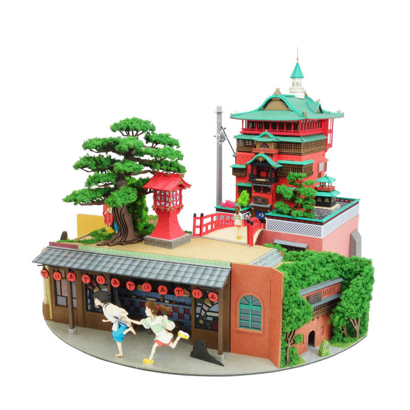 みにちゅあーとキット スタジオジブリ作品シリーズ 『千と千尋の神隠し』 千と千尋の神隠しジオラマ ノンスケール 【MK07-42】 (ペーパークラフト)画像