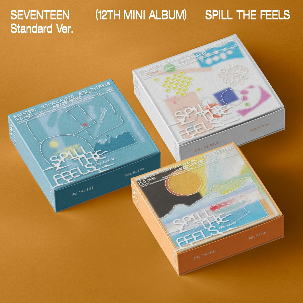 【先着特典】SEVENTEEN 12th Mini Album「SPILL THE FEELS」 Standard Ver. FEEL BLUE（Ver.0）(抽選応募エントリーカード)