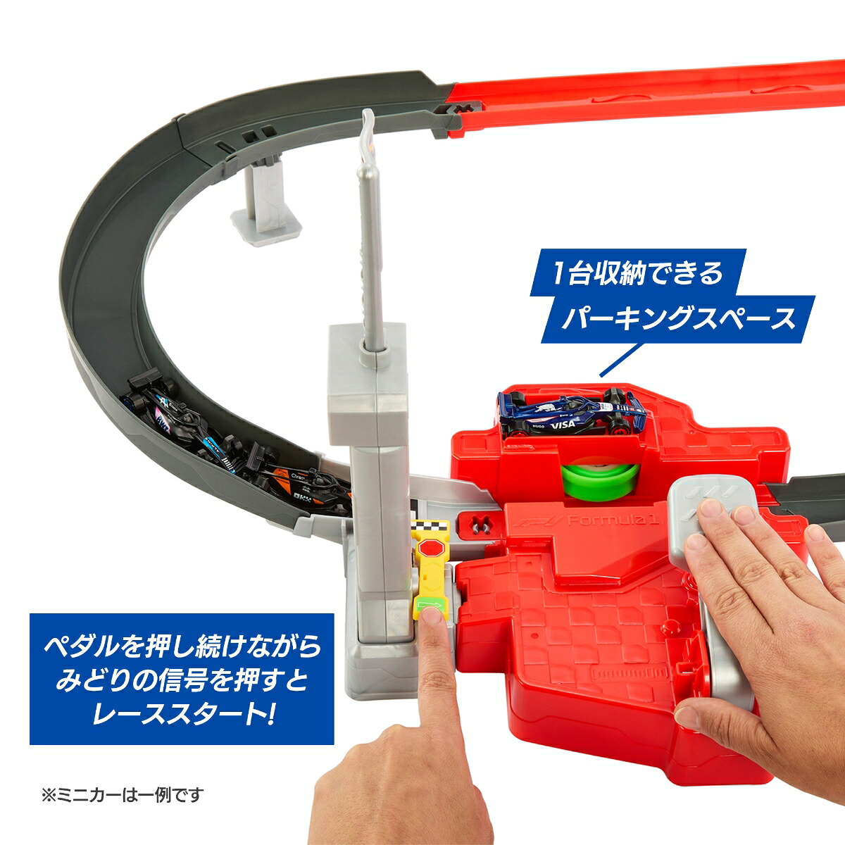 ホットウィール(HotWheels)Formula1(R)スプリントレースサーキット乗り物おもちゃF1プレイセットミニカー3台付き4歳からマルチJNN32