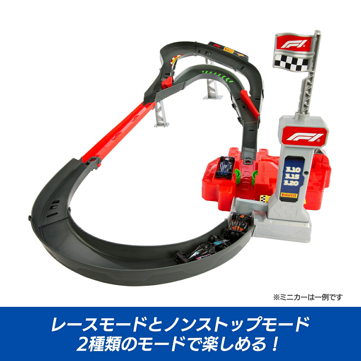 ホットウィール(HotWheels)Formula1(R)スプリントレースサーキット乗り物おもちゃF1プレイセットミニカー3台付き4歳からマルチJNN32