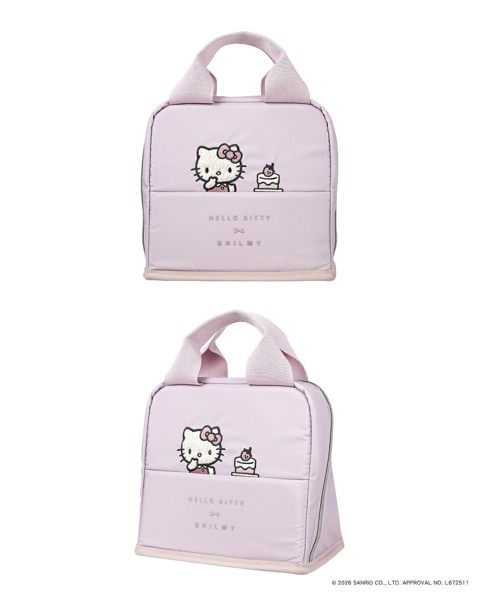 HELLOKITTY×BRILMY中身が見えて時短がかなうズボラに優しいスタンドポーチBOOKPALEPINKver.
