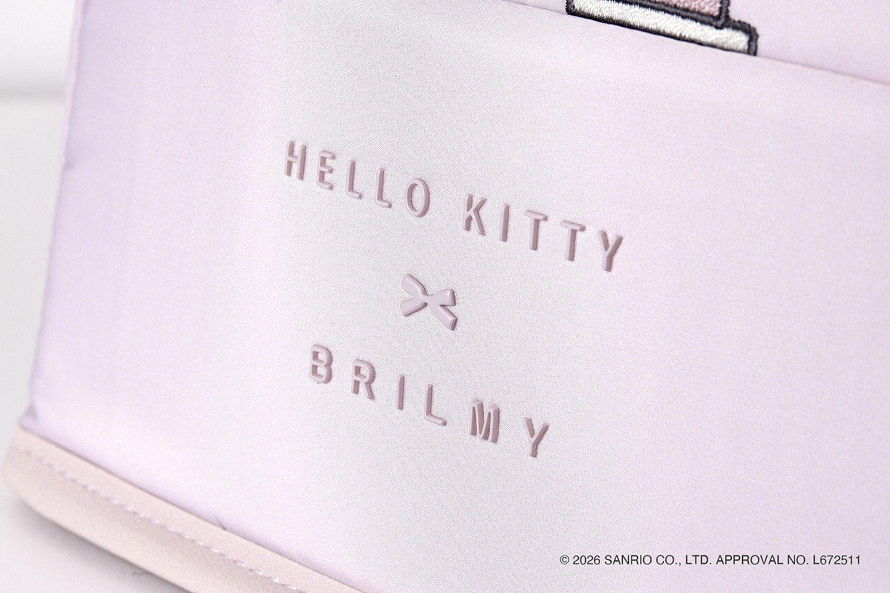 HELLOKITTY×BRILMY中身が見えて時短がかなうズボラに優しいスタンドポーチBOOKPALEPINKver.