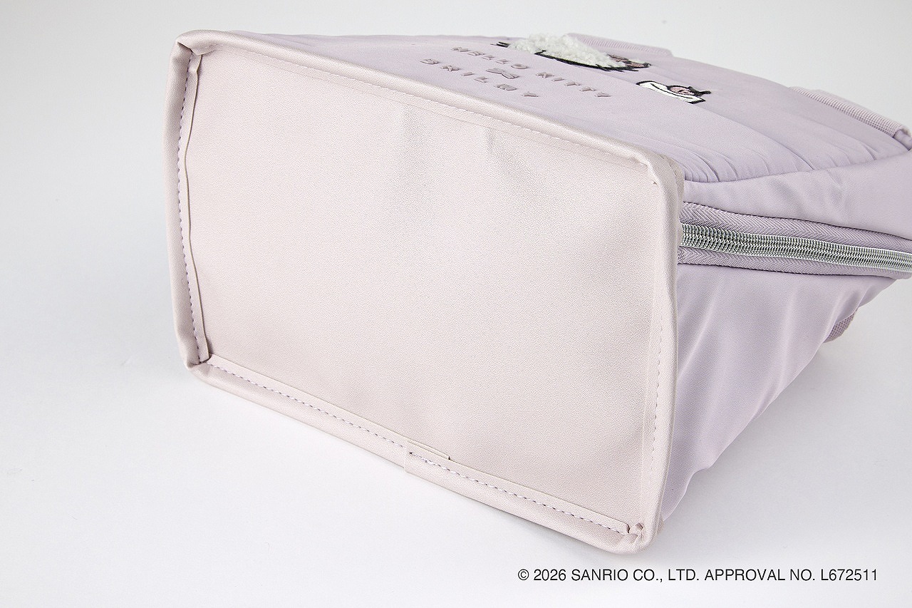 HELLOKITTY×BRILMY中身が見えて時短がかなうズボラに優しいスタンドポーチBOOKPALEPINKver.