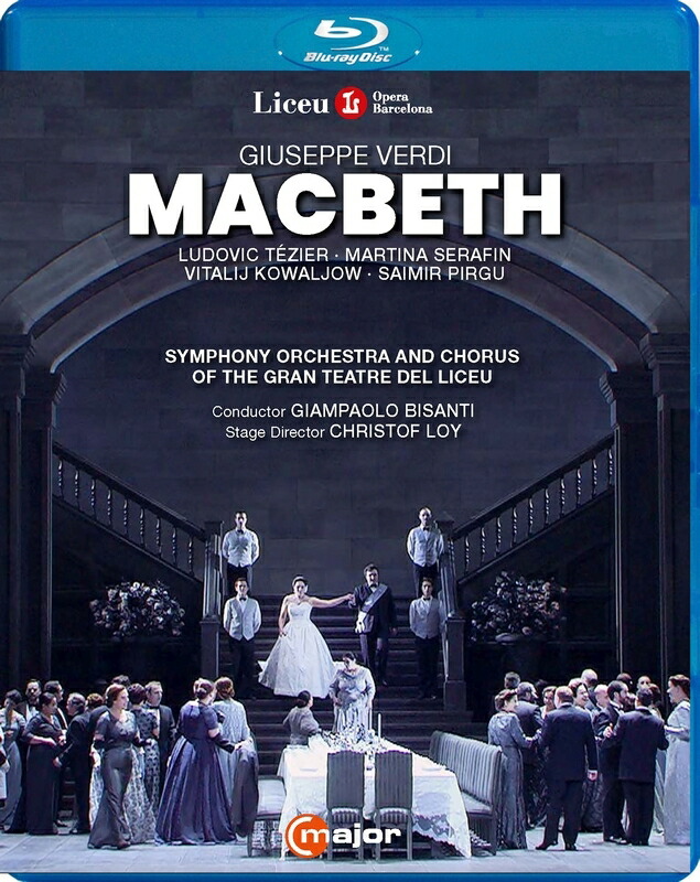 【輸入盤】『マクベス』全曲　ロイ演出、ジャンパオロ・ビサンティ＆リセウ大劇場、リュドヴィク・テジエ、マルティナ・セラフィン、他（2016　ステ画像