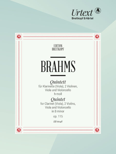 【輸入楽譜】ブラームス, Johannes: クラリネット五重奏曲 ロ短調 Op.115/ブラームス全集に基づく原典版/Gal, Meyer & Poppen編画像