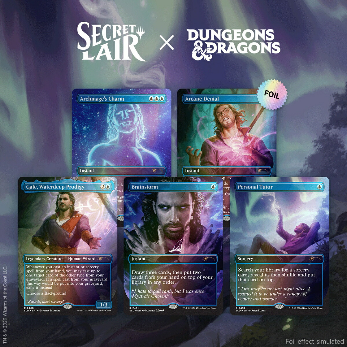 マジック：ザ・ギャザリング Secret Lair Roll for Initiative Superdrop Secret Lair x Dungeons ＆ Dragons(R): Gale's Ambition Foil Edition【クレジットカード決済限定】画像