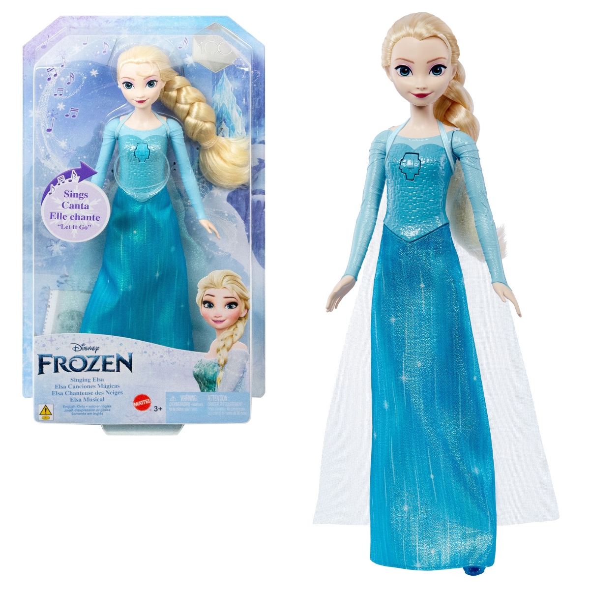 【特典】ディズニー（Disney）/アナと雪の女王（Frozen） エルサ（うたもたのしい　シンギングドール）【ディズニー100周年セレブレーション】【着せ替え人形　音楽人形】 【3才~】 HLW55(【購入特典】オリジナル壁紙＆プレゼント応募キャンペーン)画像