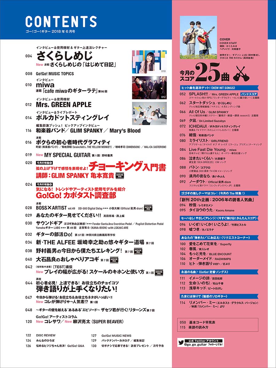 Go!Go!GUITAR2018年6月号