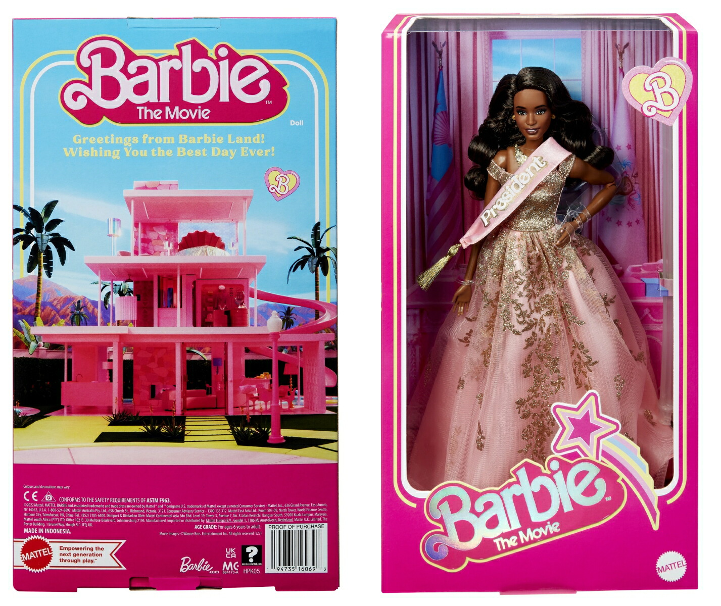 バービー（Barbie）映画「バービー」プレジデント【着せ替え人形・ドール】【6才～】HPK05