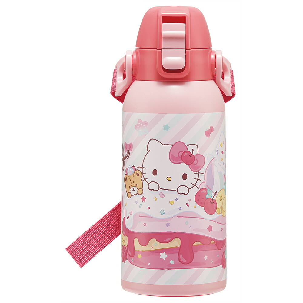 サンリオ ハローキティ FancySnacksSweets　水筒 子供 お子様向け ステンレス ボトル 600ml 直飲み画像