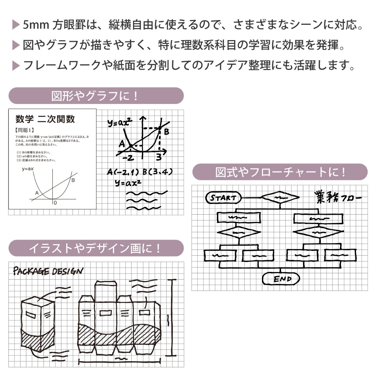 楽天ブックス マルマン ルーズリーフ 5mm 方眼罫 30穴 100枚 L1107h ルーズリーフ 本