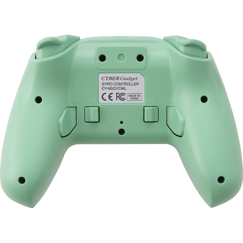 楽天ブックス 連射 背面ボタン搭載 Cyber ジャイロコントローラー 無線タイプ Switch 用 クリーム ライトグリーン Nintendo Switch ゲーム