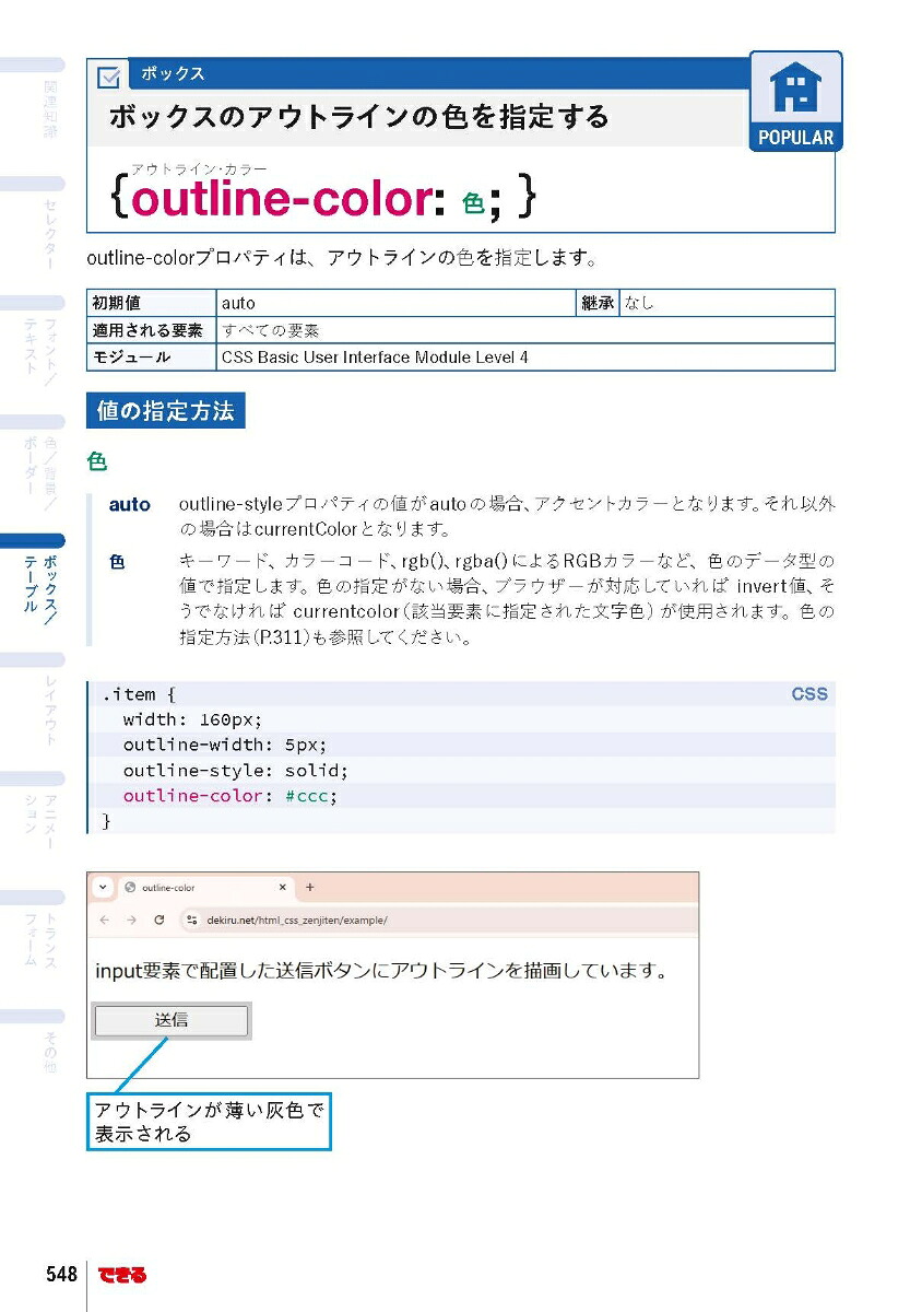 できるポケットWeb制作必携HTML&CSS全事典改訂4版[加藤善規]