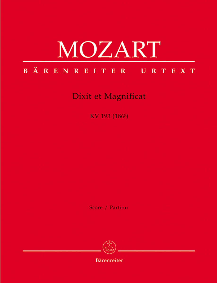 【輸入楽譜】モーツァルト, Wolfgang Amadeus: ディクシット・ドミヌスとマニフィカト KV 193/原典版/Fellerer & Schroeder編: 指揮者用大型スコア画像
