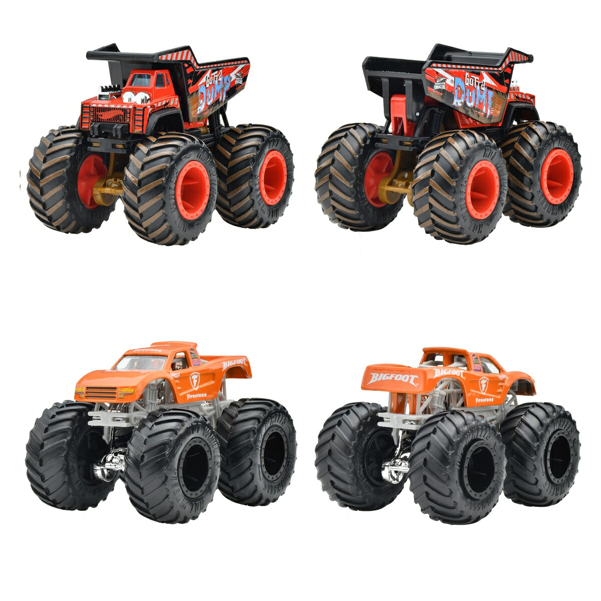 ホットウィール(HotWheels)モンスタートラック1:64アソート【ミニカー8台入りBOX販売】【3才~】984F-FYJ44
