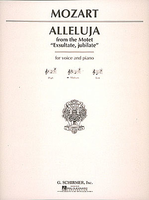 【輸入楽譜】モーツァルト, Wolfgang Amadeus: モテット「踊れ、喜べ、汝幸いなる魂よ」 KV 165 より アレルヤ(変ホ長調/中声用)/Deis編画像