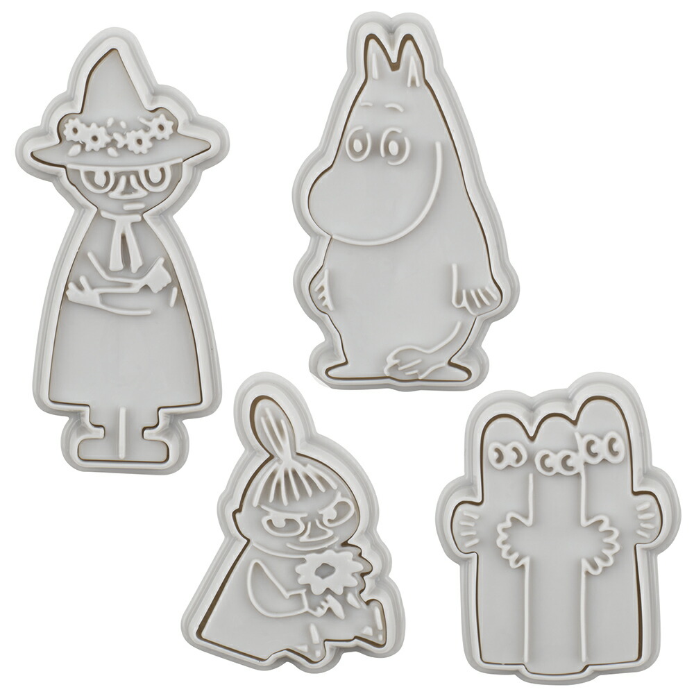 MOOMIN ムーミン　キャラ クッキー抜き型 4個入り スタンプクッキー型 CSM1画像