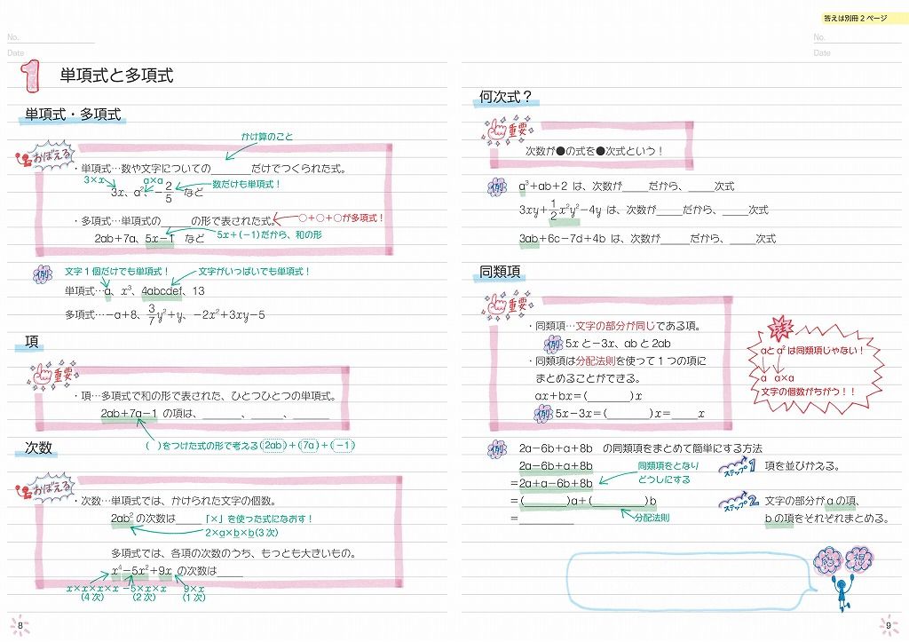 楽天ブックス 自分でつくれるまとめノート中2数学 旺文社 本