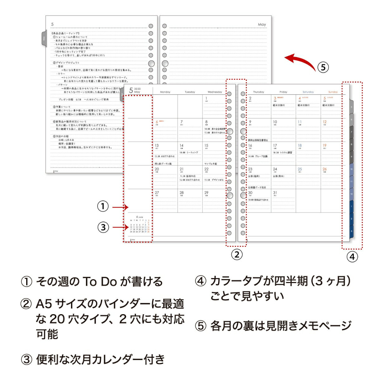 2020 始まり 手帳 4 月