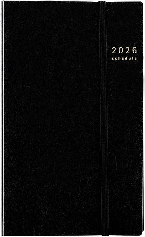 2026年　手帳　1月始まり　No.93　リングダイアリー スリム （セパレート）　　[黒]高橋書店　A5変型判　　ウィークリー画像