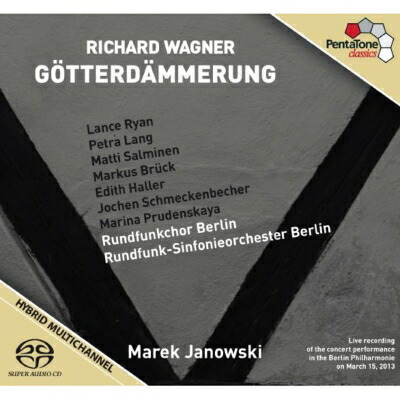ブックス: 【輸入盤】『神々の黄昏』全曲 ヤノフスキ＆ベルリン放送響、ライアン、P．ラング、サルミネン、他（2013 ステレオ）（4SACD） - ワーグナー（1813-1883） - 0827949040962 : CD