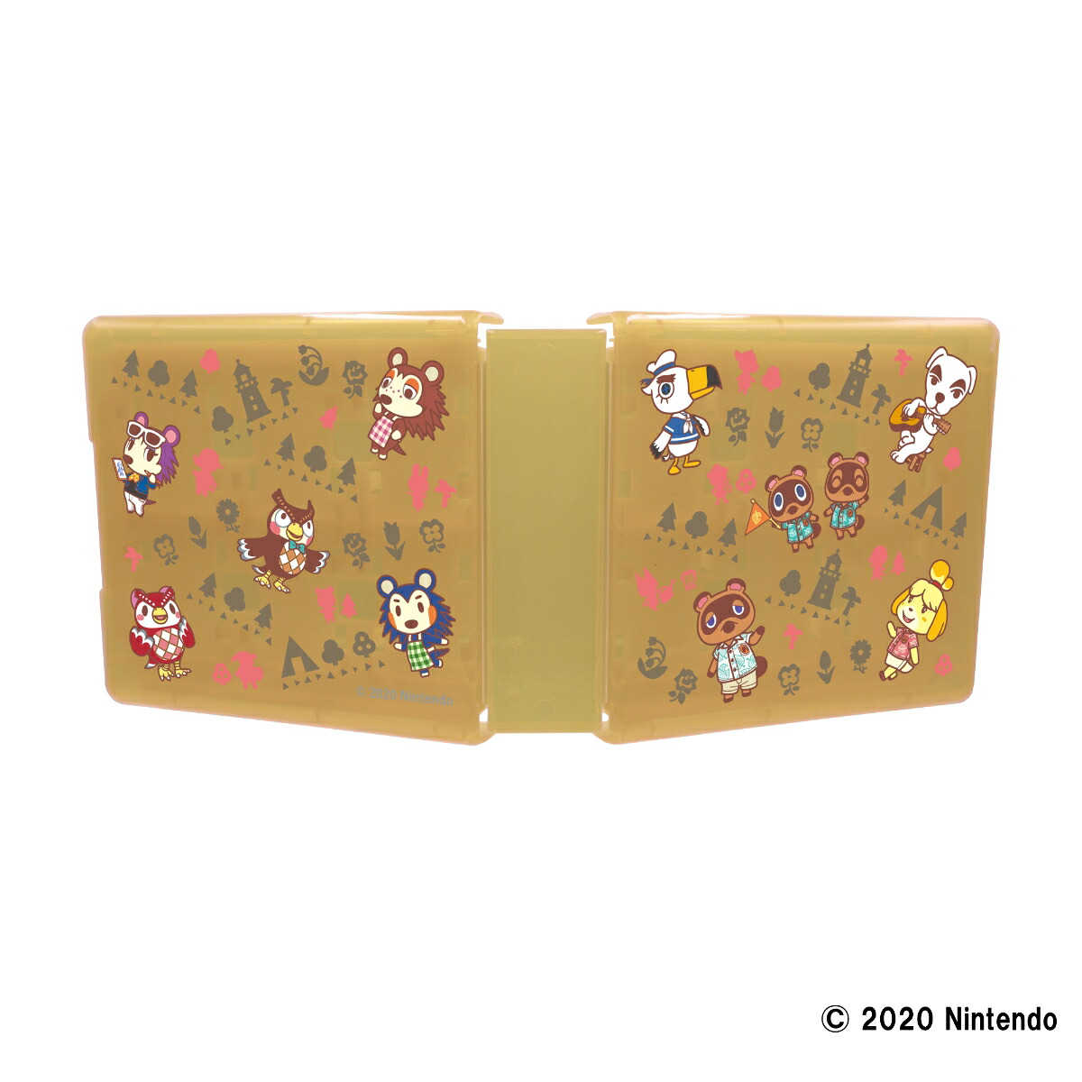 NintendoSwitch専用カードケースカードポケット24あつまれどうぶつの森ラインアート