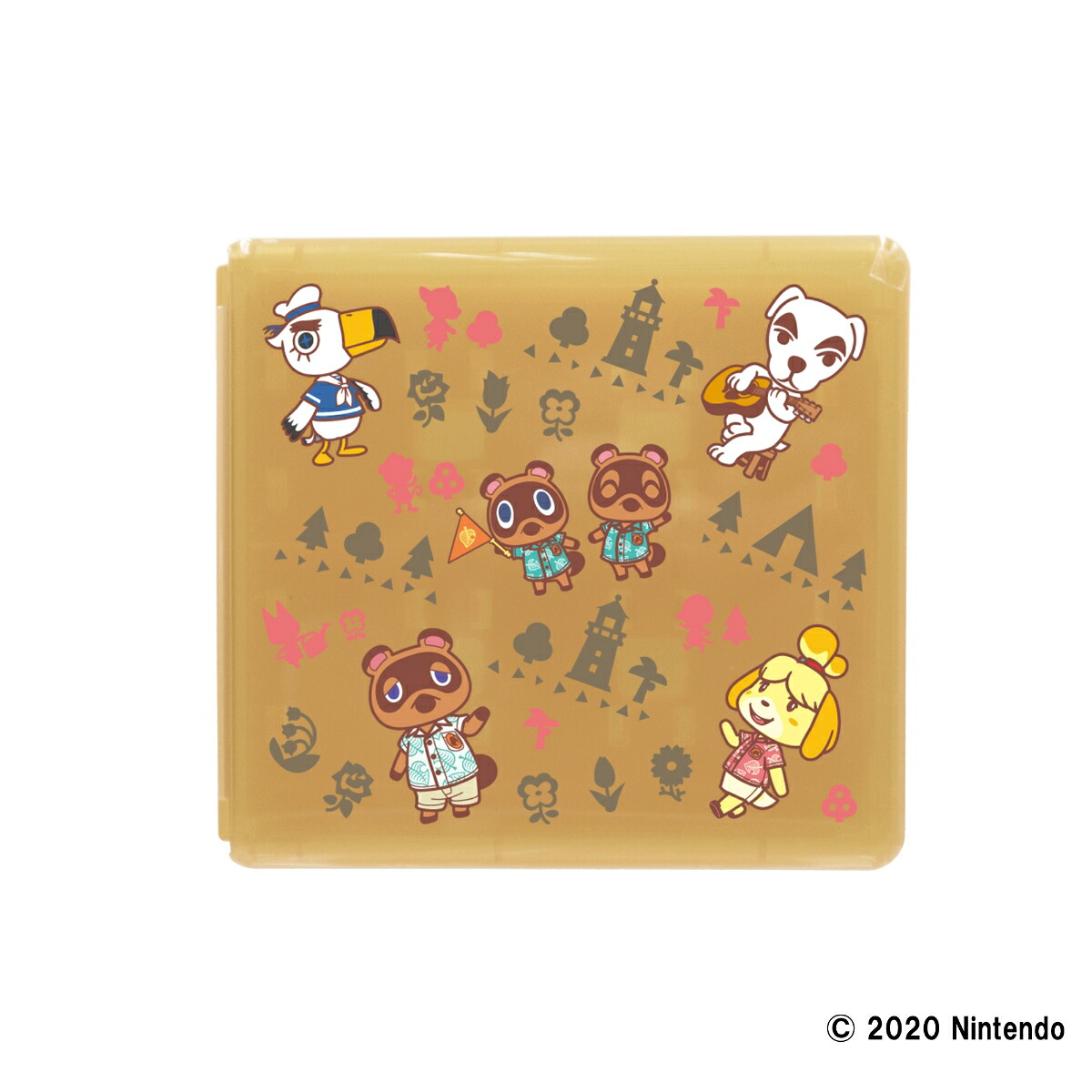 NintendoSwitch専用カードケースカードポケット24あつまれどうぶつの森ラインアート