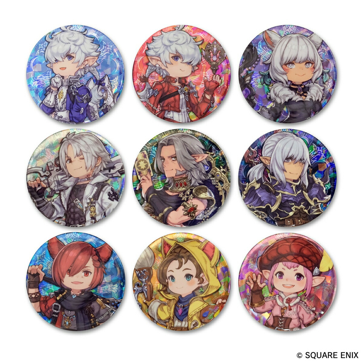 ファイナルファンタジーXIV キャラクター缶バッジ画像